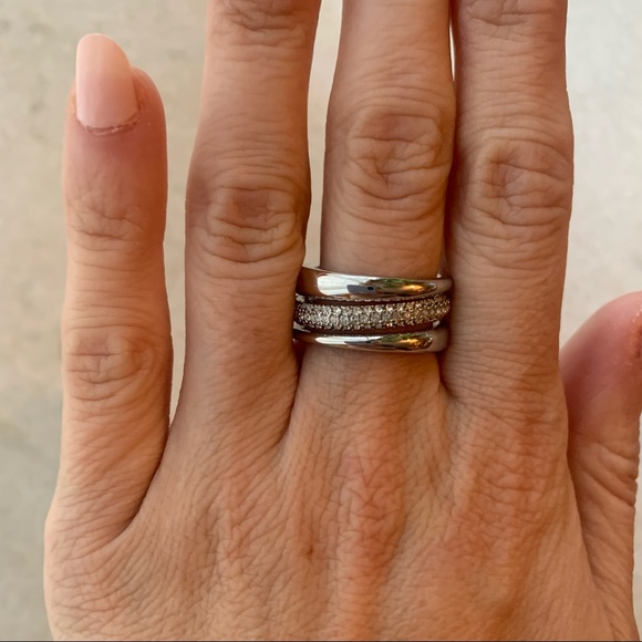 Swarovski Jewelry - Rhodium plated Swarovski Crystal ring